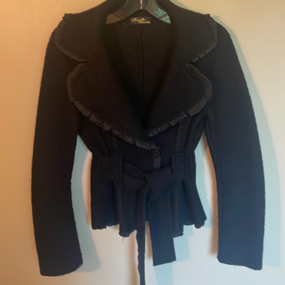 Lightweight, unlined wool boucle jacket